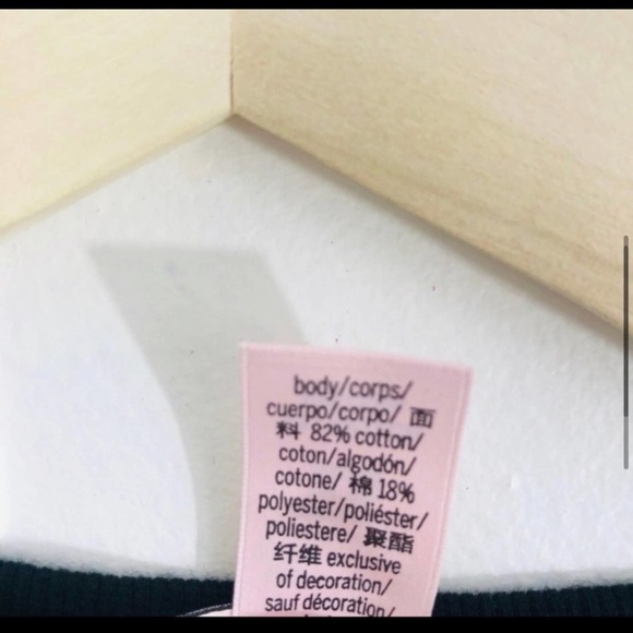 Victoria’s Secret Black Velvet Open Back Sweatshirt oversized new with tags xs - Picture 4 of 7